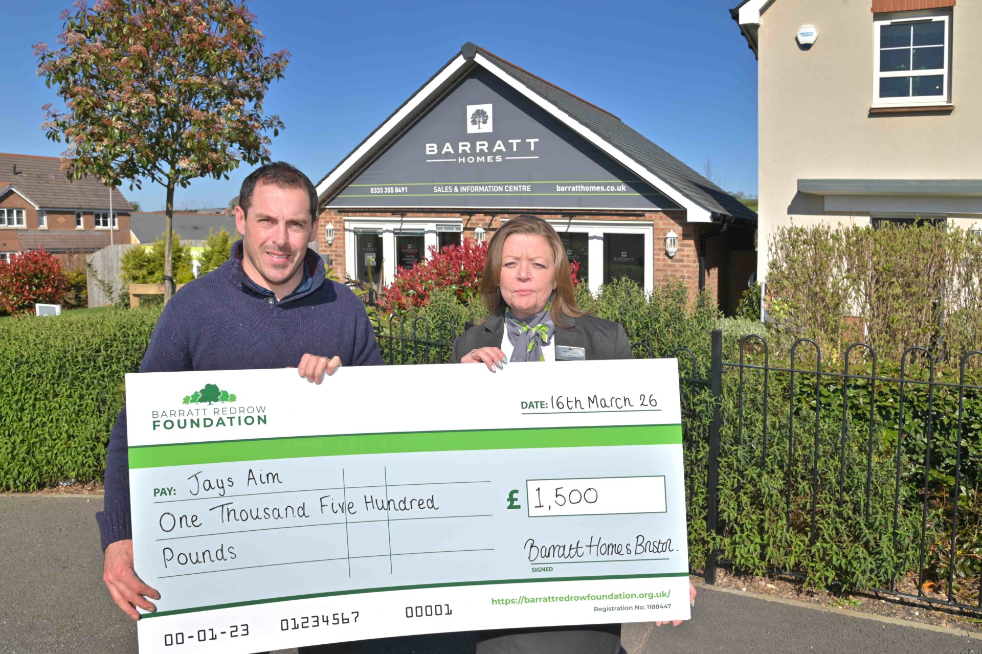 Newton Abbot charity secures £1.5k donation to help prevent young deaths