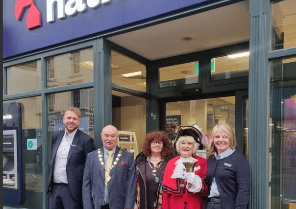 Newton Abbot Mayor, Cllr Colin Parker, at the ceremony (Image- Newton Abbot Town Council)