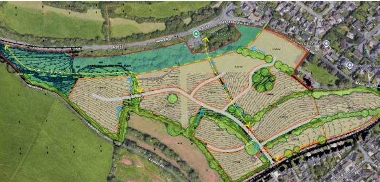 The Monksbridge site (Image courtesy: Collier Planning/Torbay Council)