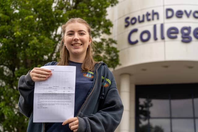 The 18-year-old who has a full-time job at a private nursery in Torbay where she did her placement says she got lots of help and advice from her teachers.