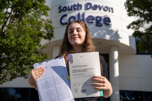Lauren Loyns achieved grade 7s in English language and science, a grade 8 in maths and a Merit in animal care. She is going on to study A levels in maths, chemistry and biology at South Devon College with the aim of pursuing a pathology apprenticeship.