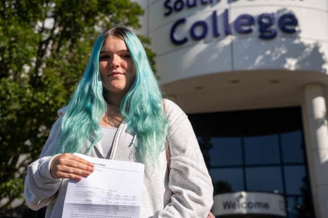 “I really tried this year, and I had extra maths coaching to help,” she said.