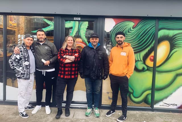 She added: “Szabotage is very talented, and I think that everyone should have something like this on their storefront. I think it’s going to become a bit of a ritual around here.”