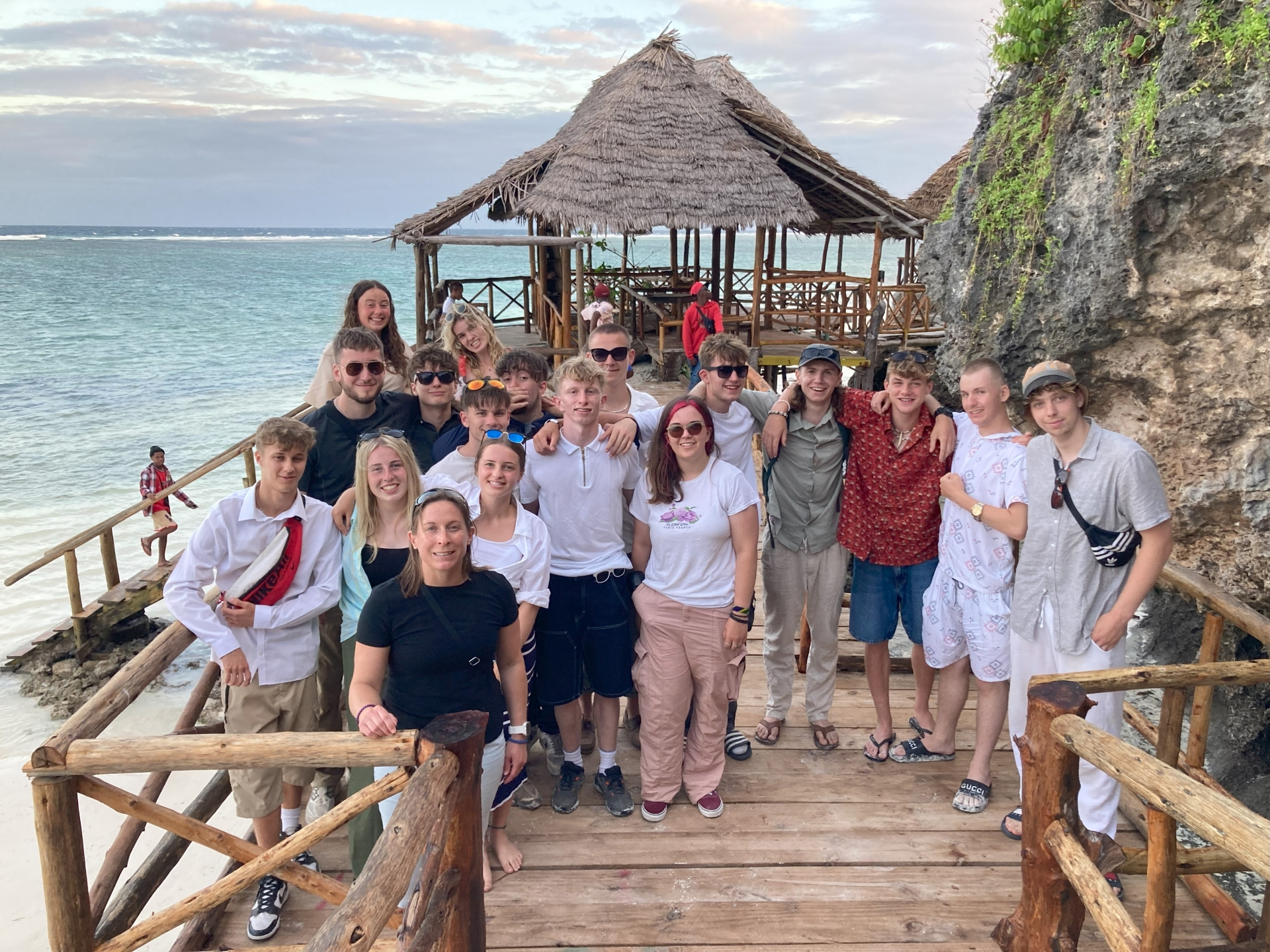 South Devon College students in Zanzibar