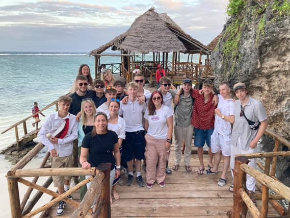 South Devon College students in Zanzibar