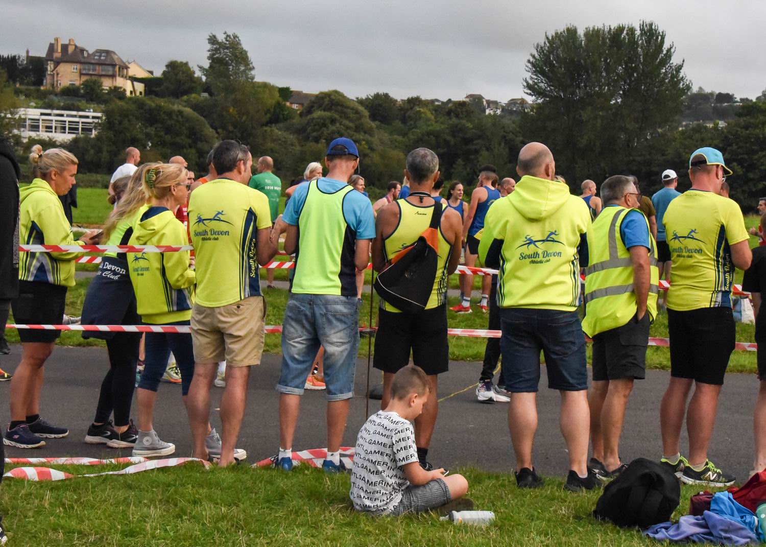 South Devon athletes racing in the rain