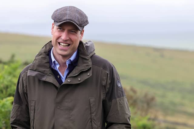 Prince William visits Wistmans Wood Pic: Duchy of Cornwall