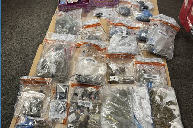Drugs seized by police in Paignton Pic Devon and Cornwall police