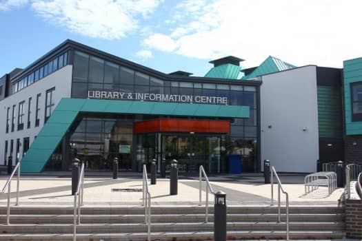 The man was found on the zebra crossing near Paignton Library
