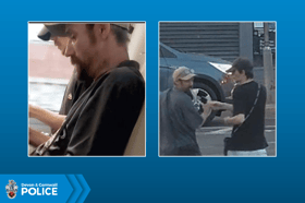 Police have appealed for information to identify these two men