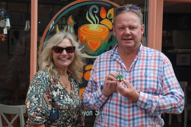 Fitz and Amanda Greenaway, CEO of Camphill Devon Community