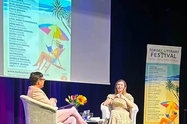 Ben Tisdall and Georgia Toffolo at the Torbay Literary Festival.jpg