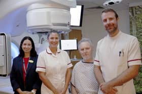 Stephen Dwyer-Lapthorne with the Radiology Team at Torbay and South Devon NHS Foundation Trust