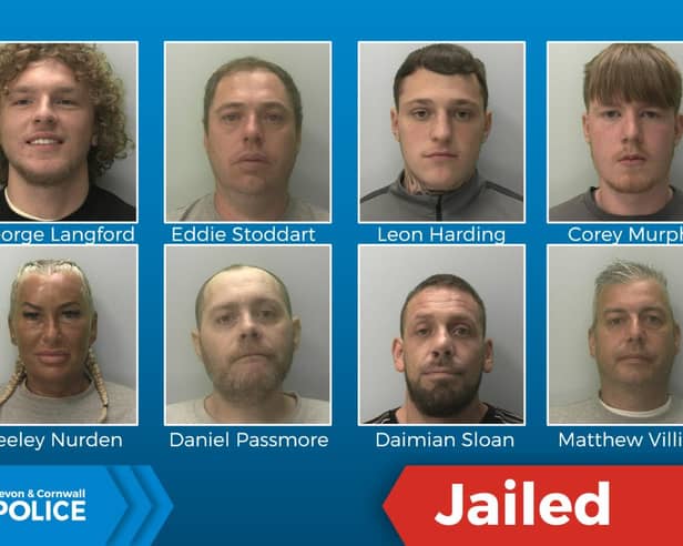 Thirteen jailed after police take down huge criminal network that flooded Devon with drugs