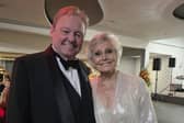 Angela Rippon with David 'Fitz' FitzGerald at the Peninsula Medical Foundation fundraising ball