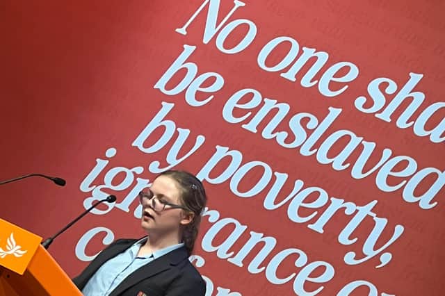 Kitty Dawson at the national Liberal Democrat party conference