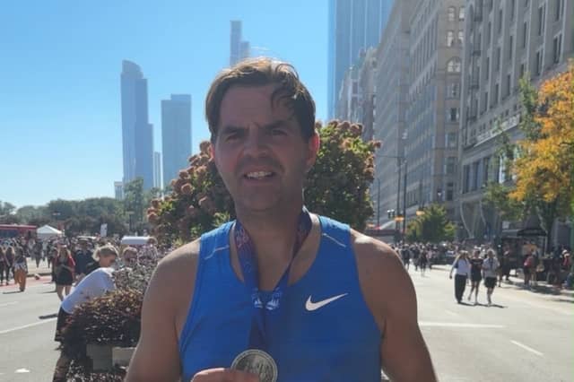 Steve Mason after Chicago Marathon