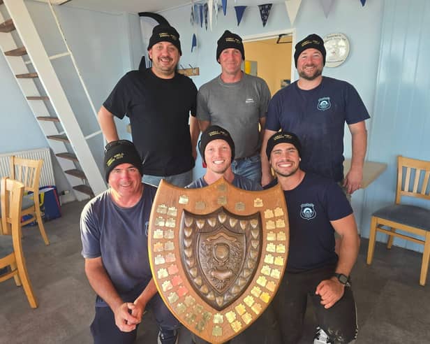 The Torbay shield winning team from Teignmouth SAC
