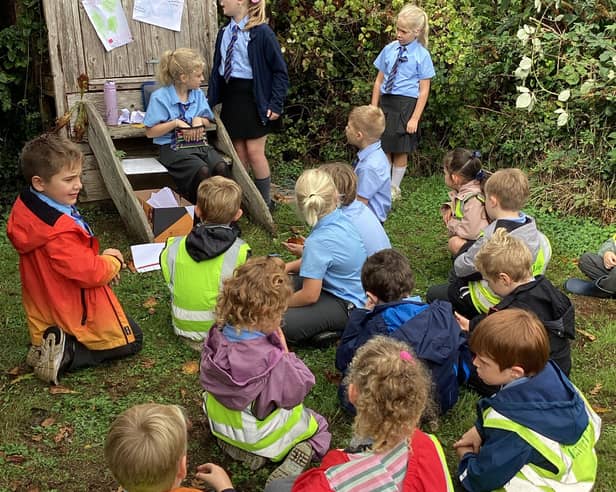 Pupils enjoying Forest Church