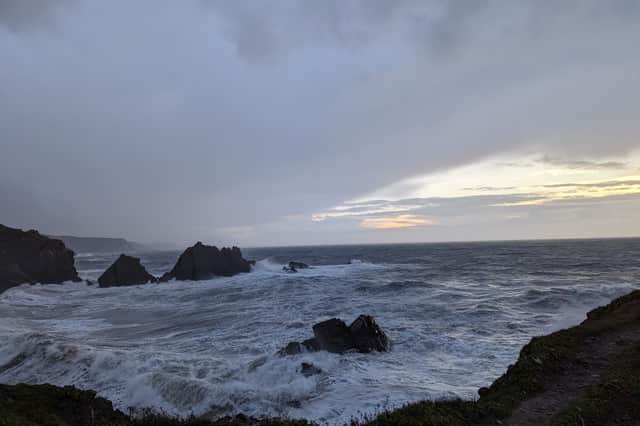 A rugged coastline