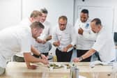 South West Chef of the Year competition chefs including Michael Caines, second from right.