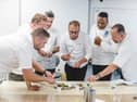 South West Chef of the Year competition chefs including Michael Caines, second from right.