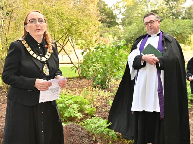 The Mayor of Torbay, Cllr Hazel Foster, spoke during the service about the support provided to Aberfan families from Torbay