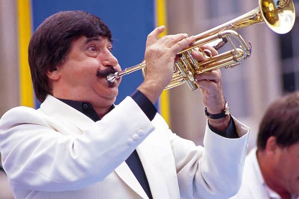 Kenny Ball playing the trumpet