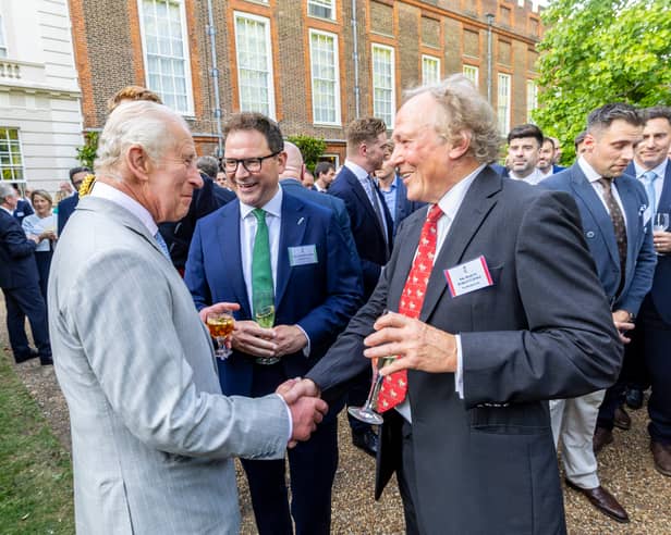 Martyn Barklett-Judge meeting His Majesty King Charles III at St. James Palace earlier this Summer