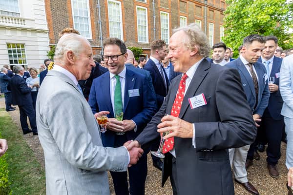 Martyn Barklett-Judge meeting His Majesty King Charles III at St. James Palace earlier this Summer
