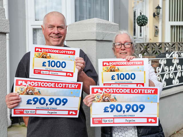 Colin and Janine both won £90,909 after bagging £1k each in May