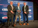 Dart Harbour Master and CEO Paul Britton receiving the award 