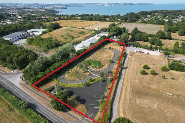 The former Churston Go-Karts site on Dartmouth Road, outlined in red, as it looks now