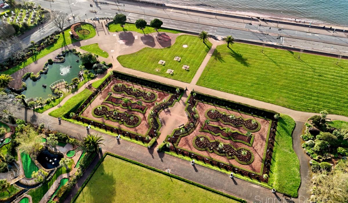 Stunning drone shots show the rejuvenation of Torquay's Italian Gardens