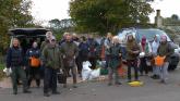 Torbay Coast and Countryside Rangers and volunteers at Berry Head