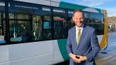 Road and buses minister Simon Lightwood at Coypool Park and Ride in Plymouth (Picture courtesy: Alison Stephenson)