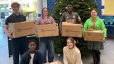 Exeter school students donate hundreds of books to children&rsquo;s charities