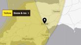 ALERT: Weather warning issued for Devon as snow and ice threaten travel disruption