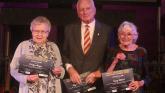 Lifetime Award winners Carolyn Morgan, Major Ron Goodwin and Tanny Stobart. Pic miraclePR.com