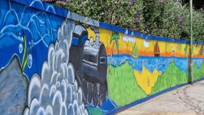 Children's mural - and Moses - brighten up seafront hoardings