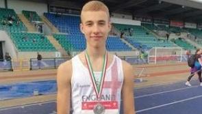 International silver medal for hurdling junior