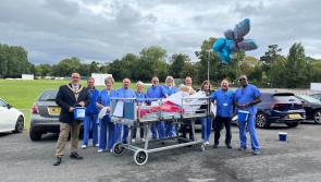 Hospital bed push returns to raise £1,000
