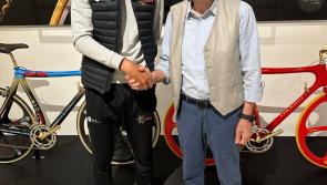 The day Harrison met world cycling legend