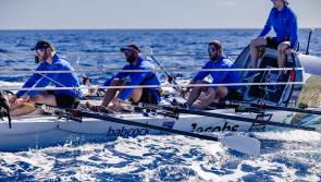 Former HMS Torbay duo all at sea for Christmas in world's toughest rowing challenge
