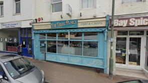 Torquay fish and chip shop on fire 