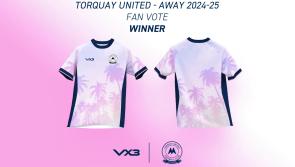 Pink and proud: Torquay United’s away kit choice