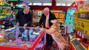 Liberal Democrat leader Ed Davey tackles the arcade in Torbay
