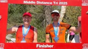 Torbay triathletes test their skills in the warm waters of the Cotswolds