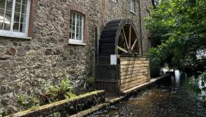 Iconic Bovey Tracey waterwheel turning once more after repairs