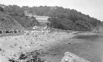 Historic images recall famous visitors to Meadfoot Beach